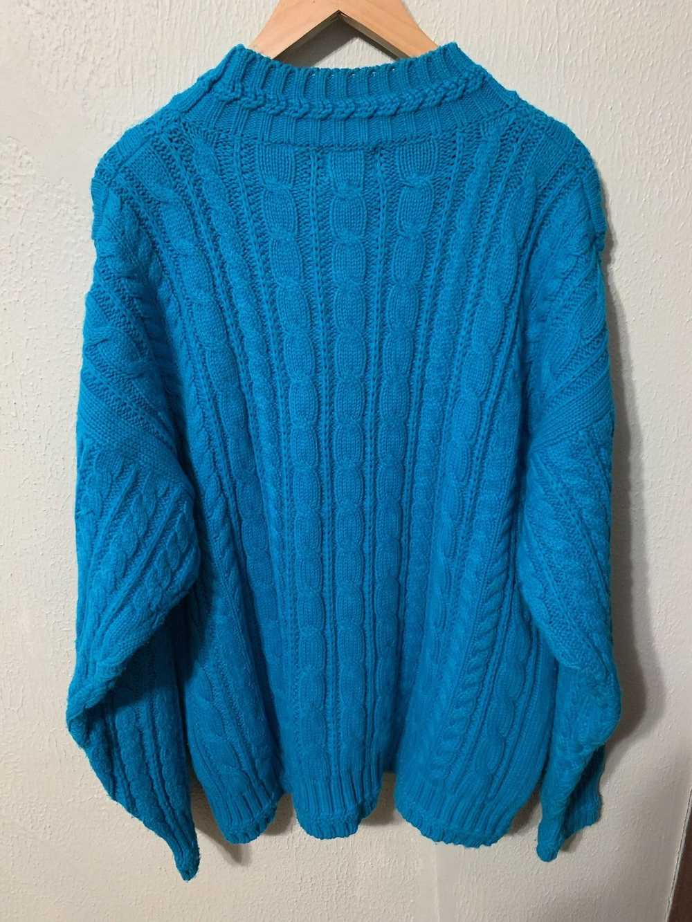 Coloured Cable Knit Sweater × Vintage Vintage Int… - image 3