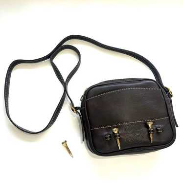 LOEWE / Loewe Shoulder Bag Dark Brown Leather Pur… - image 1