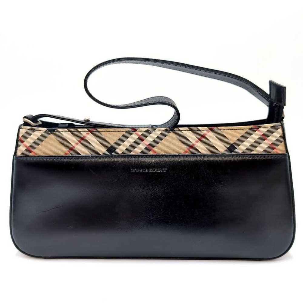 BURBERRY one-shoulder bag Nova Check black genuin… - image 2