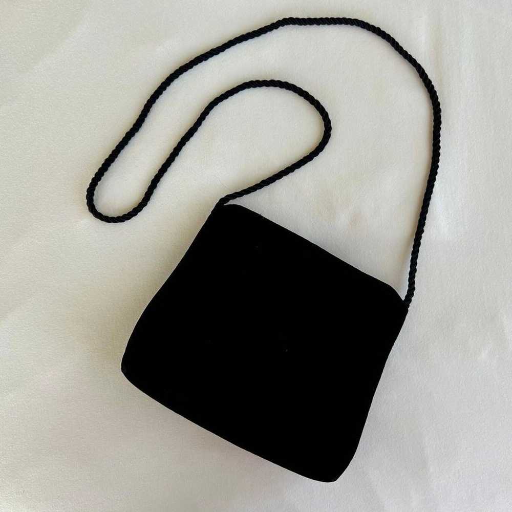 【Vintage】Laura Ashley shoulder bag, velvet with b… - image 4