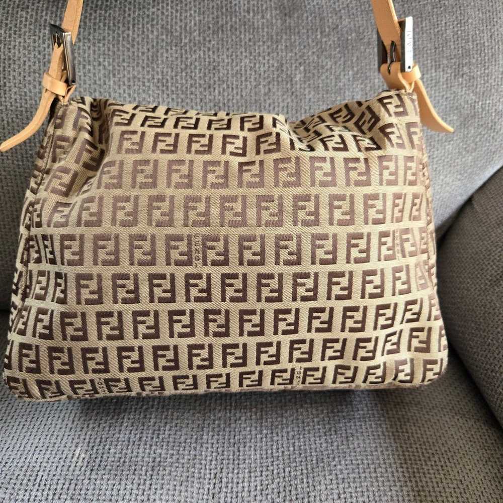 Auth vintage FENDI Mamma Baguette Zucchino Should… - image 7