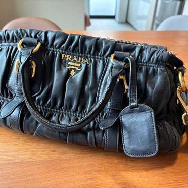 ☆PRADA☆ 2-way Gather Leather Bag - image 1