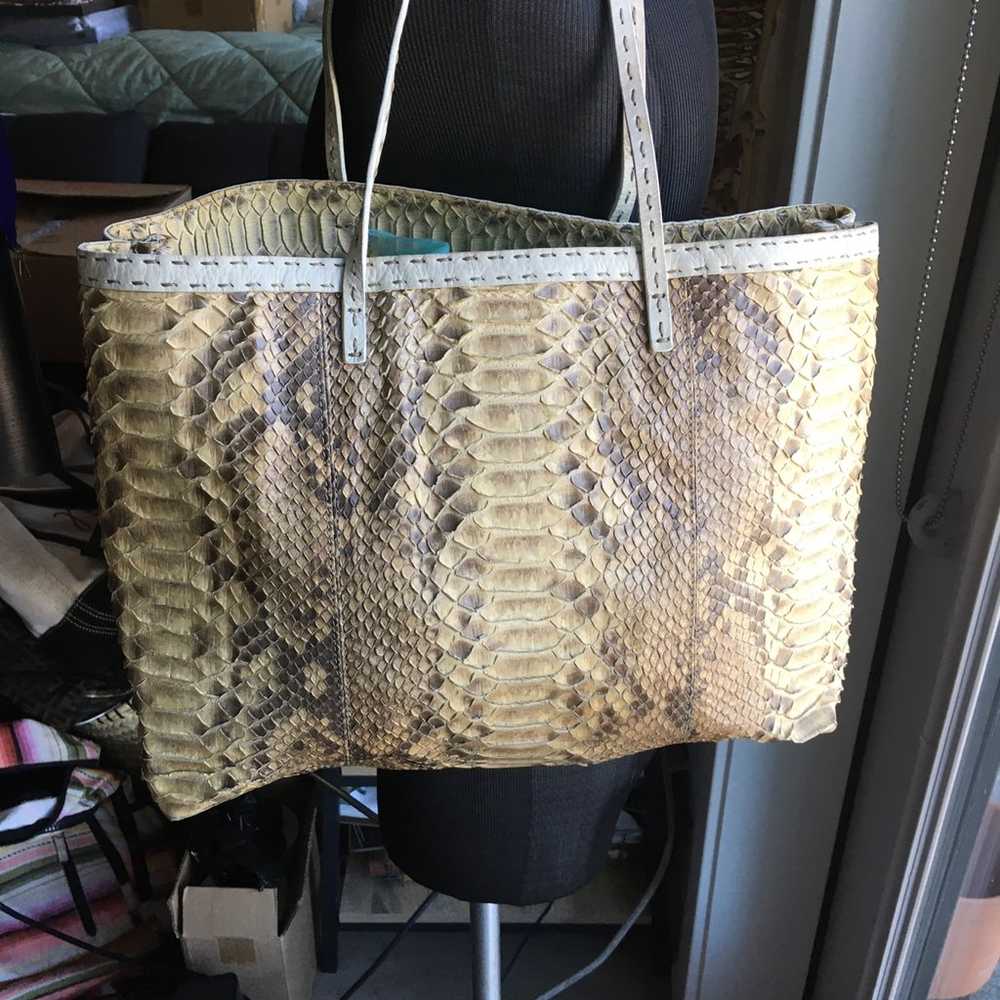 Vintage Fendi Crocodile Small Tote Bag - image 1