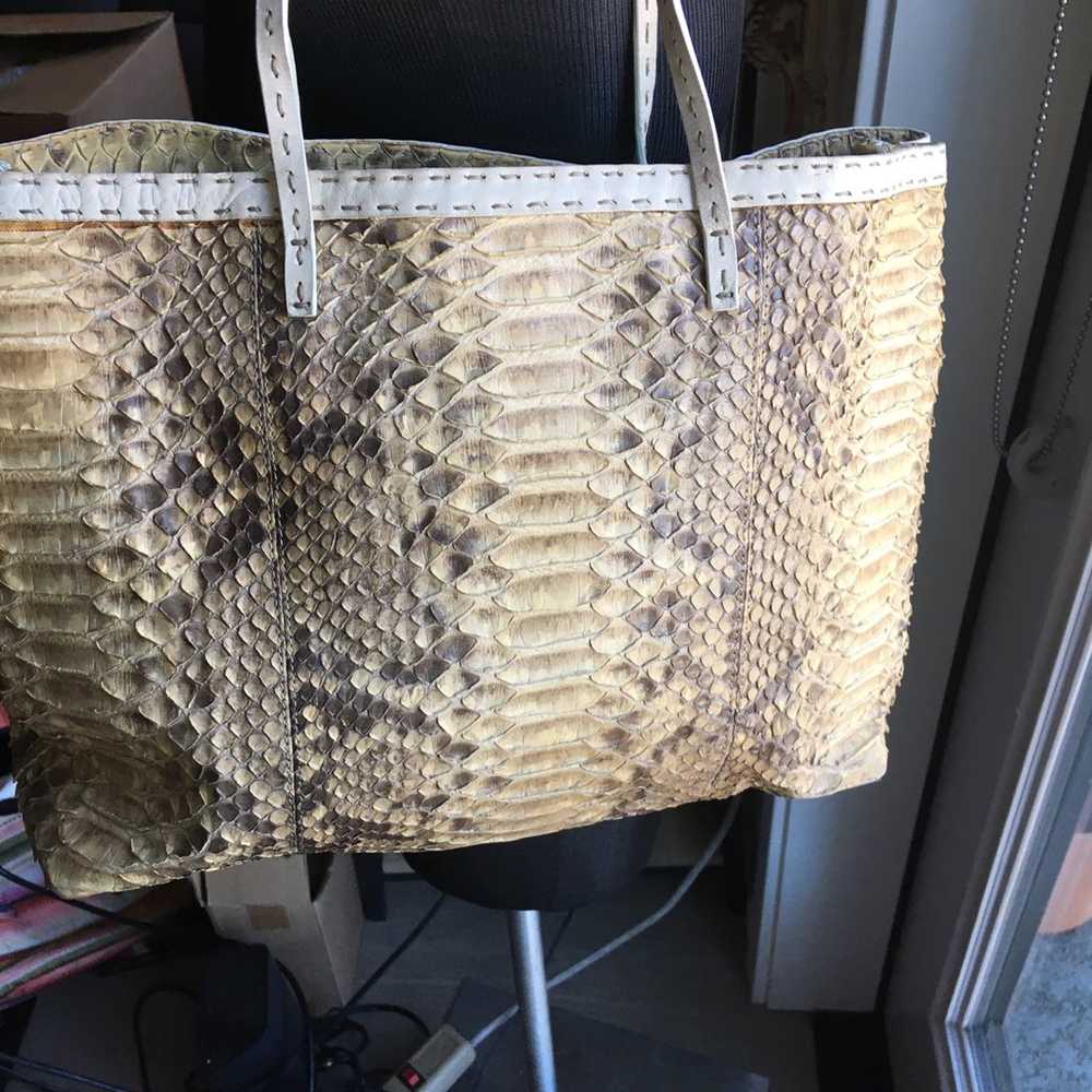 Vintage Fendi Crocodile Small Tote Bag - image 3