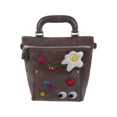 Anya Hindmarch Glitter All Over Stickers Suede Le… - image 1