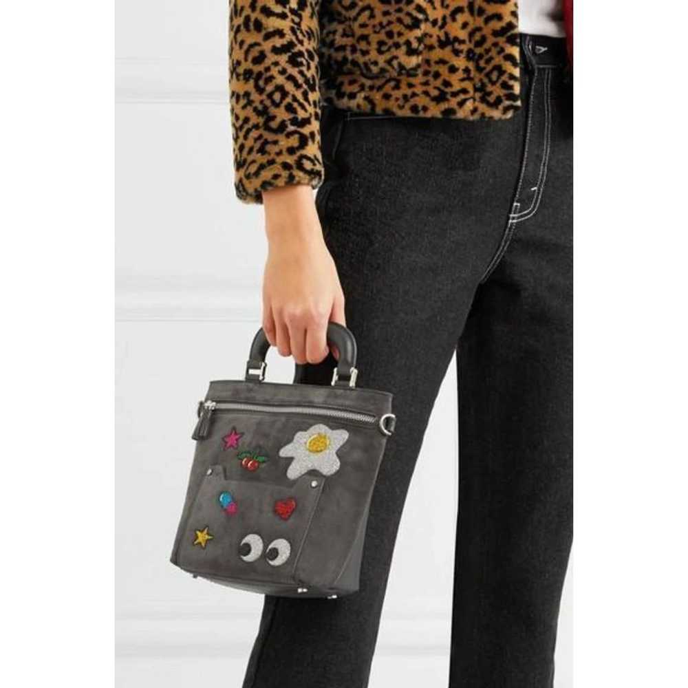 Anya Hindmarch Glitter All Over Stickers Suede Le… - image 3