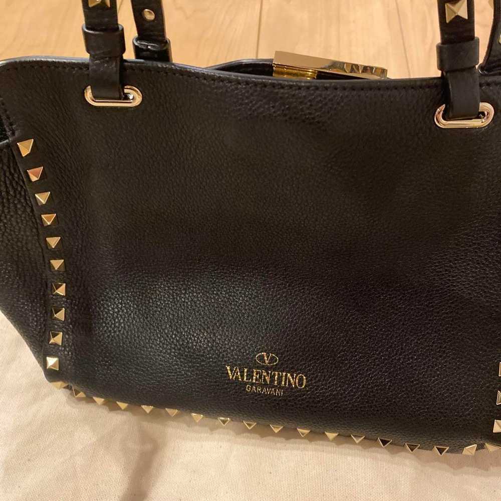 VALENTINO Black Leather Shoulder Bag. - image 2