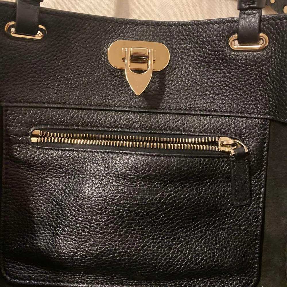 VALENTINO Black Leather Shoulder Bag. - image 4