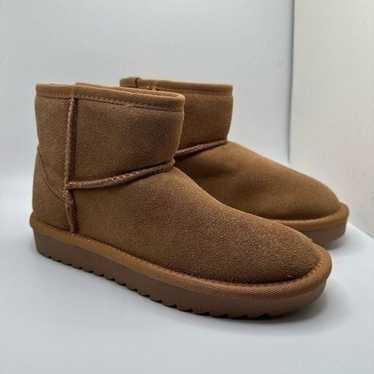 CUSHIONAIRE Cozy Boot 5 CHESTNUT