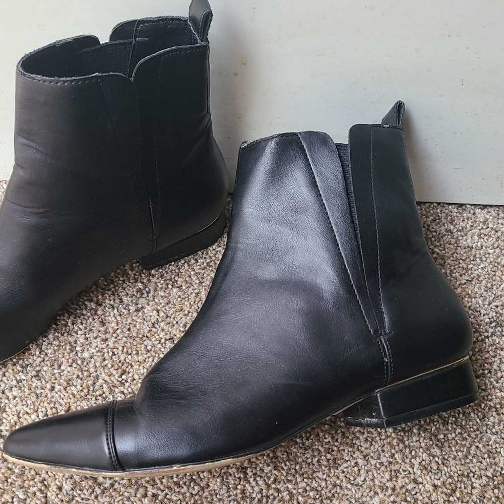 ZARA Flat Ankle Boots Sz 39 - image 3