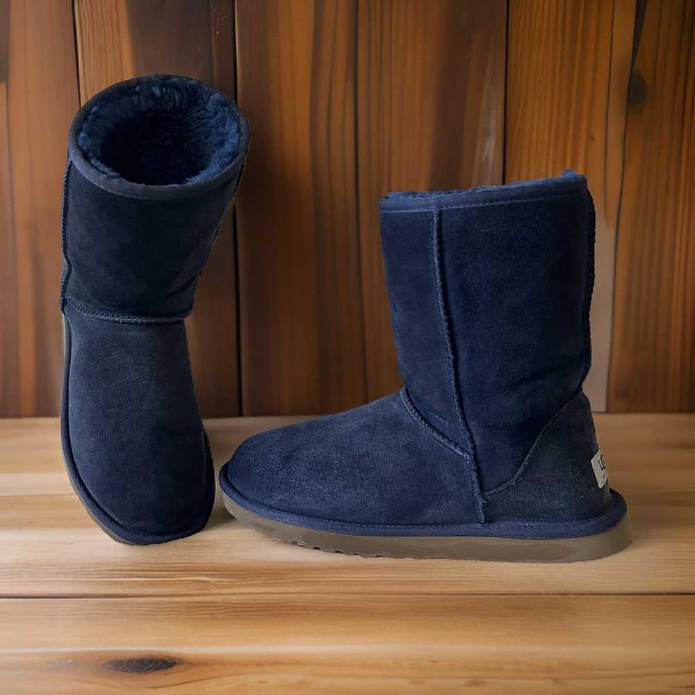 Womens UGG Boots Navy Blue Size 8 - image 4