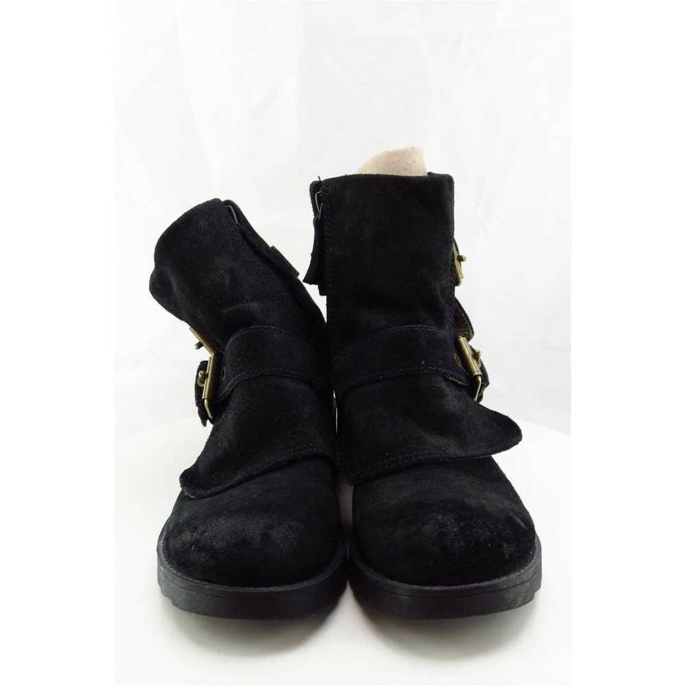 Nine West Boot Sz 6.5 M Short Boots Black Leather… - image 3