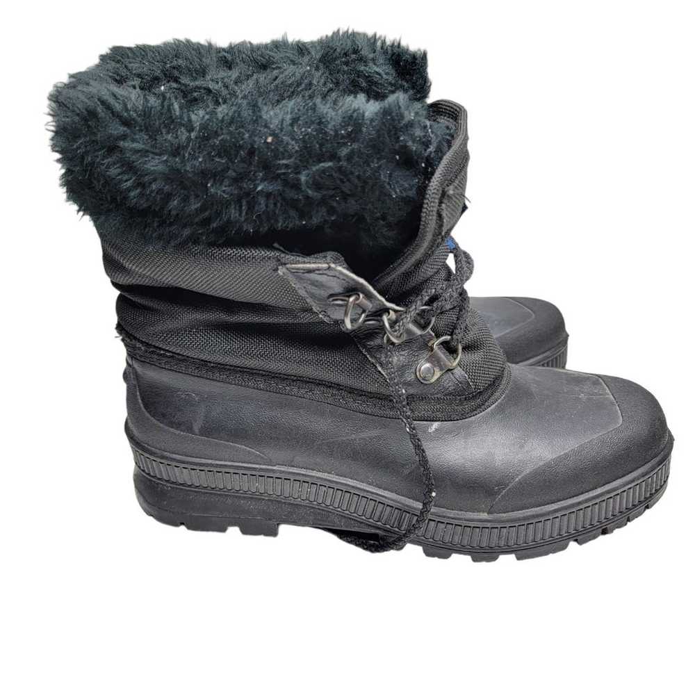 Sorel Women's Size 7 Black Fur Lined Duck Boots F… - image 4