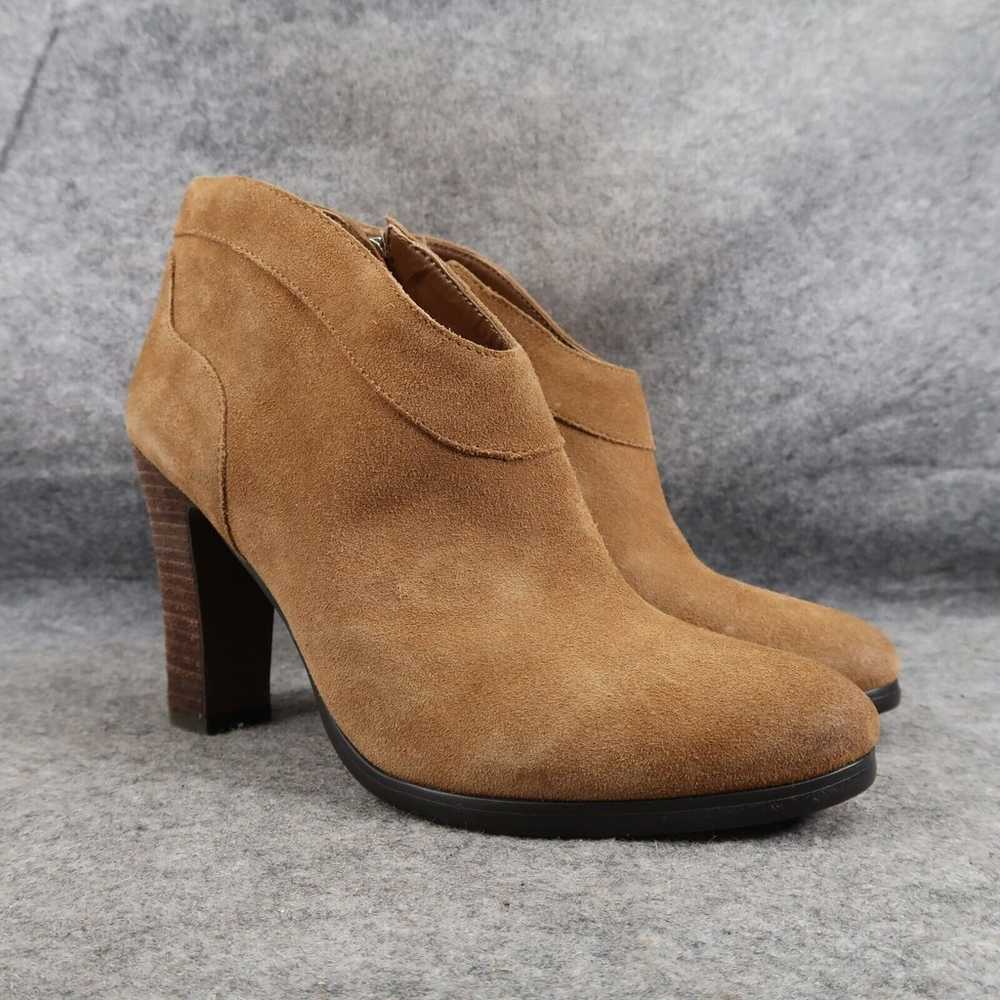 Crown Vintage Shoes Womens 9 Bootie Block Heel Fa… - image 1