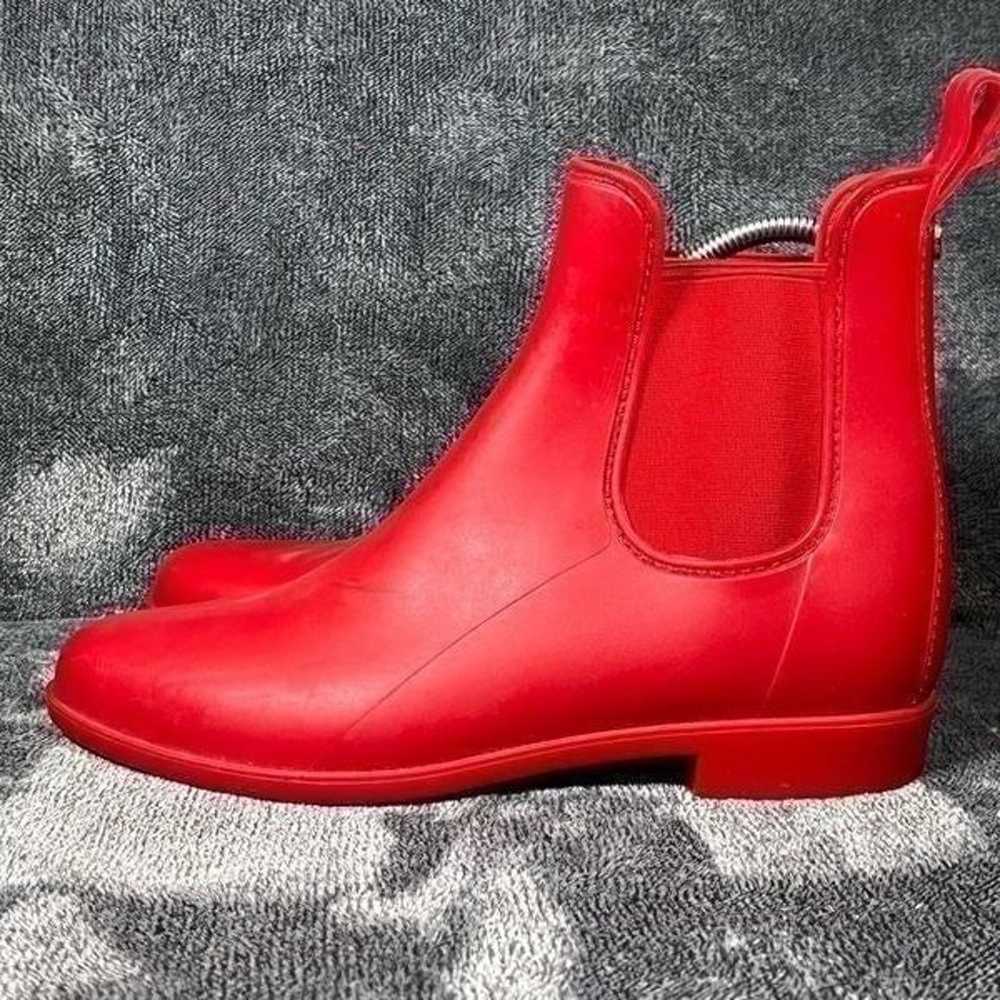 Sam Edelman matte red ankle Rain Boots 8W - image 1