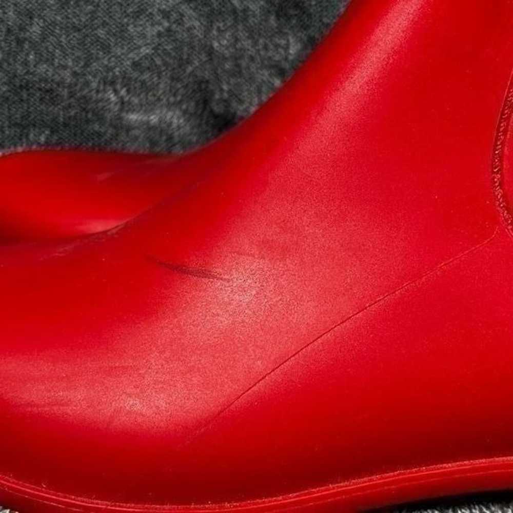 Sam Edelman matte red ankle Rain Boots 8W - image 2