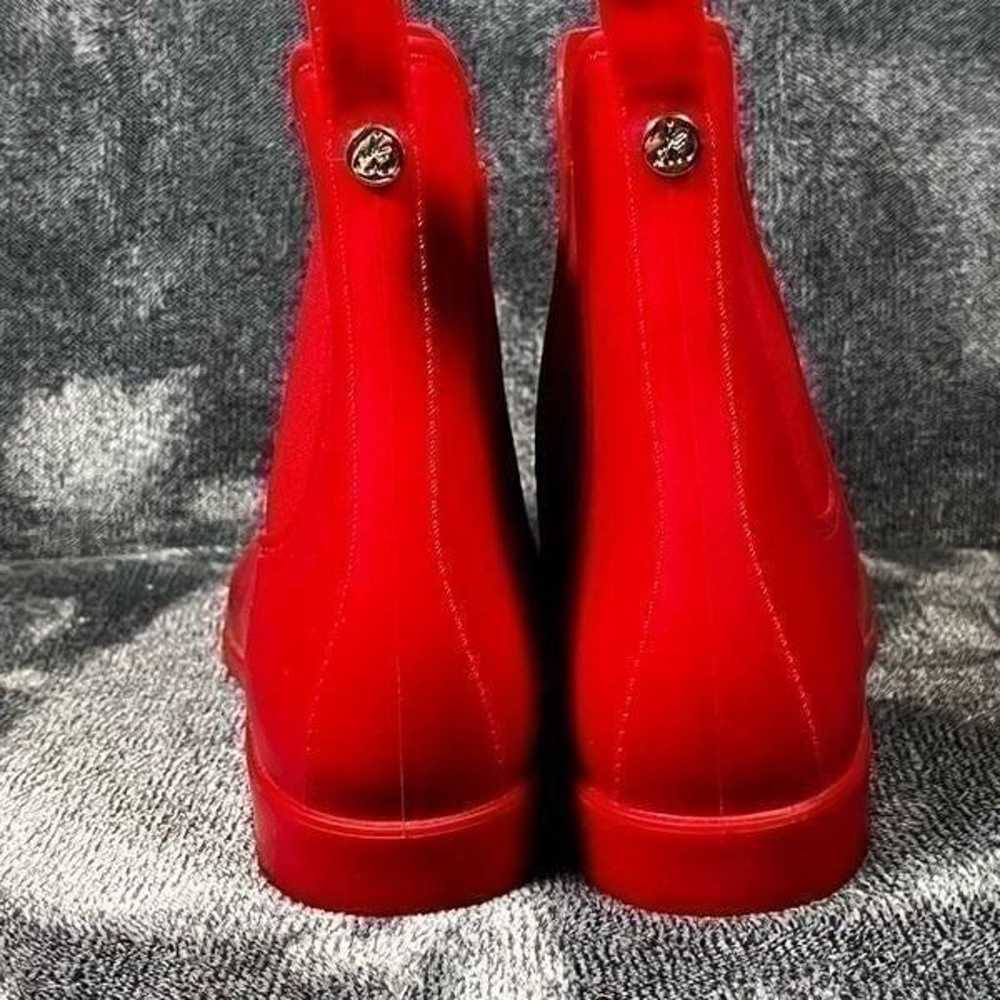 Sam Edelman matte red ankle Rain Boots 8W - image 3