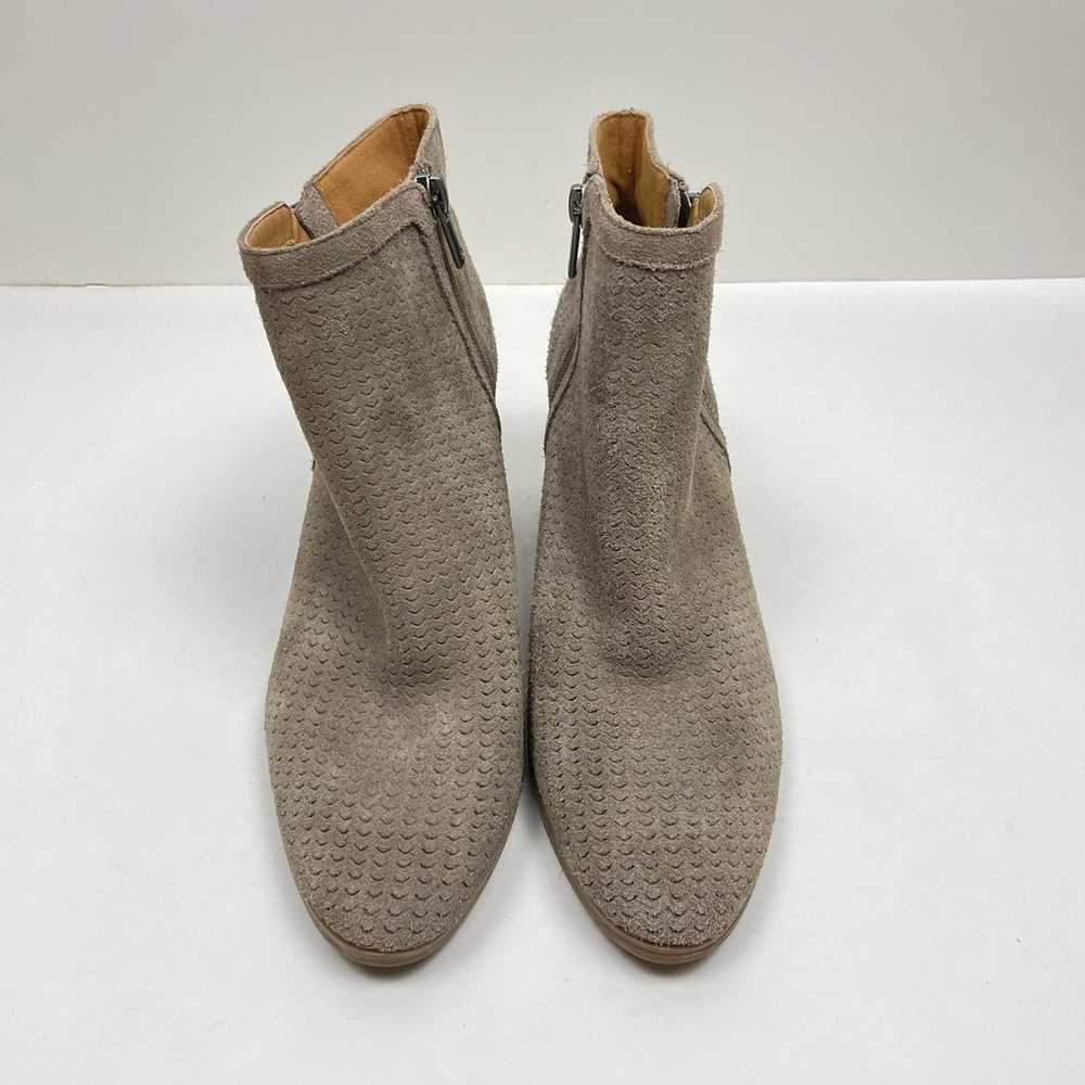 Lucky Brand Pecori Taupe Suede Leather Perforated… - image 2