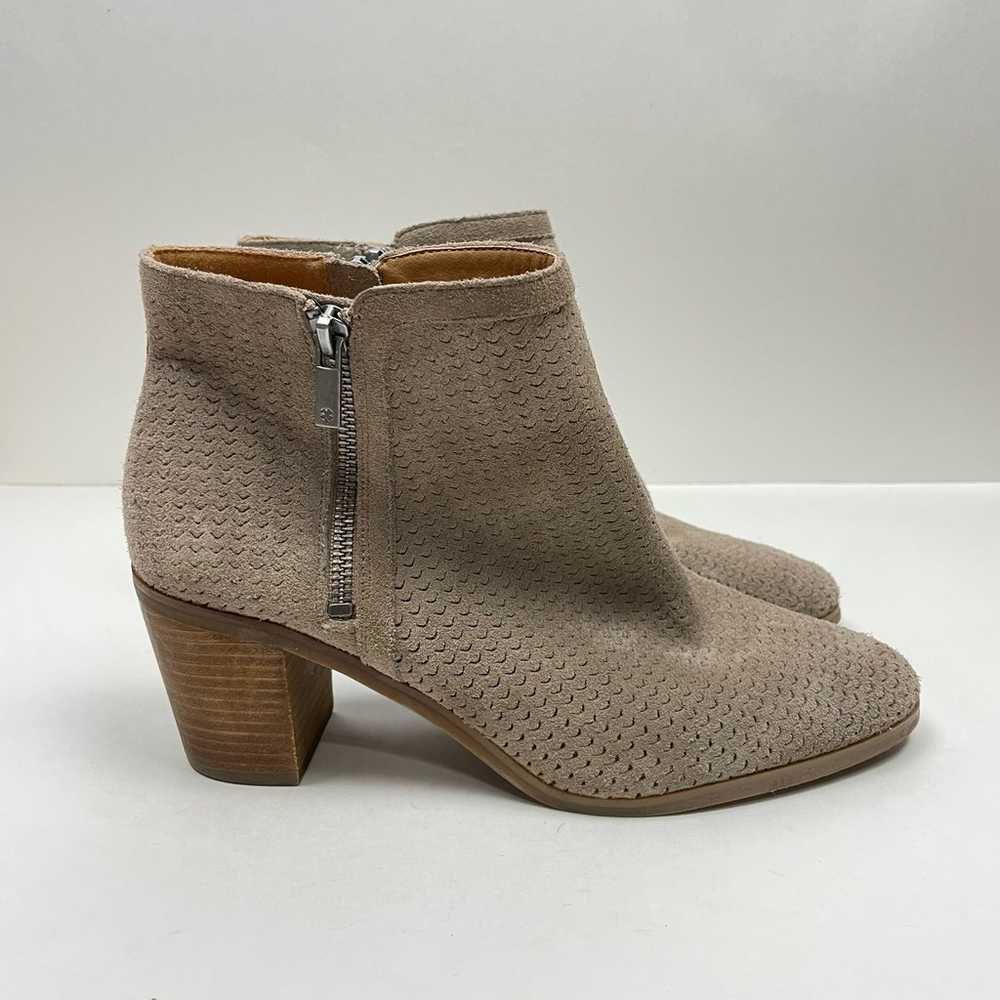 Lucky Brand Pecori Taupe Suede Leather Perforated… - image 3