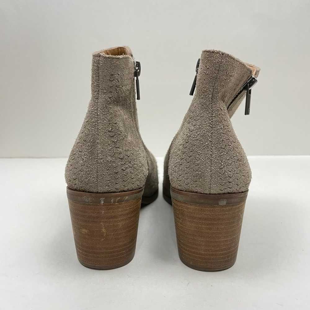 Lucky Brand Pecori Taupe Suede Leather Perforated… - image 4