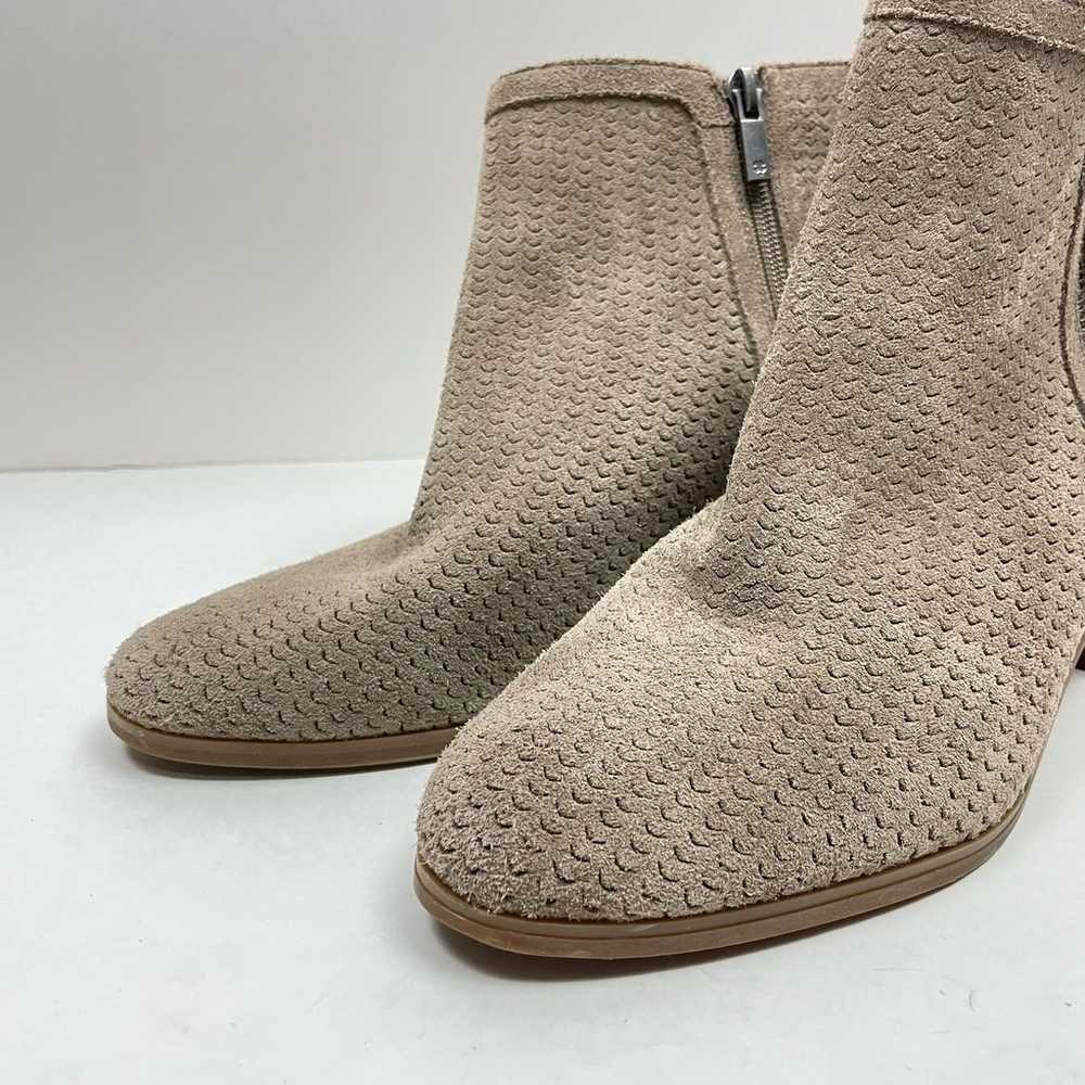 Lucky Brand Pecori Taupe Suede Leather Perforated… - image 6