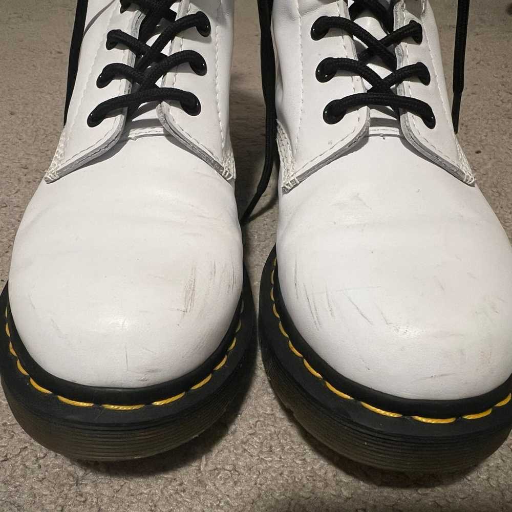 Dr. Martens 1460 Smooth Leather Lace Up White - image 2