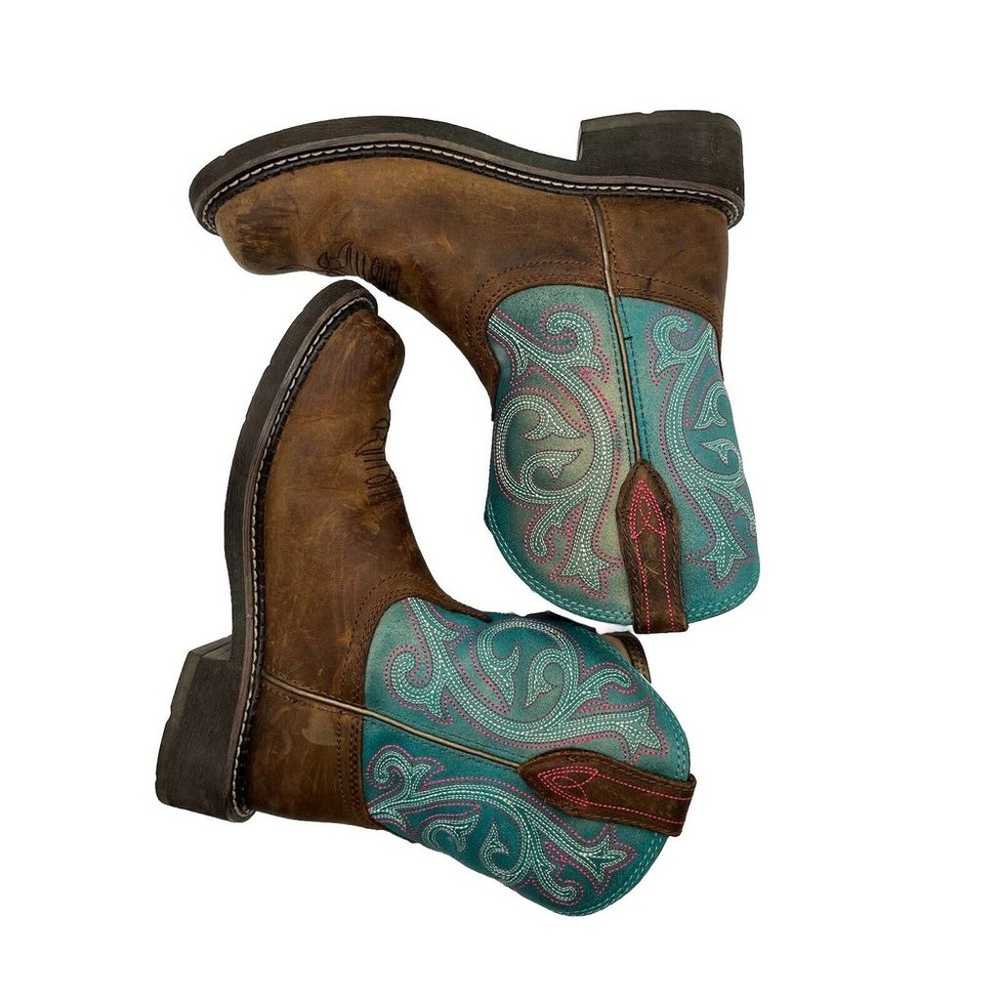 Ariat Fatbaby Heritage Western Boots Brown/Blue S… - image 1