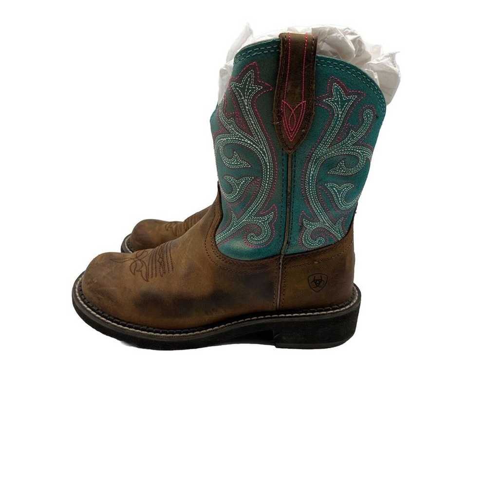 Ariat Fatbaby Heritage Western Boots Brown/Blue S… - image 3