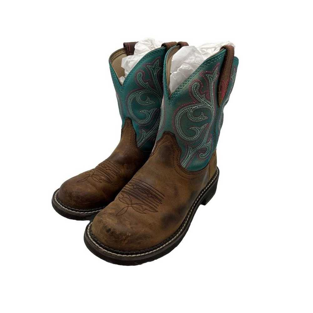 Ariat Fatbaby Heritage Western Boots Brown/Blue S… - image 4