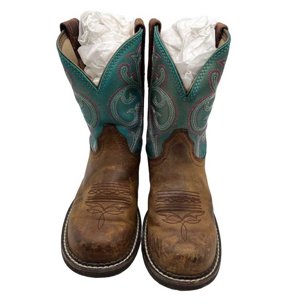 Ariat Fatbaby Heritage Western Boots Brown/Blue S… - image 5