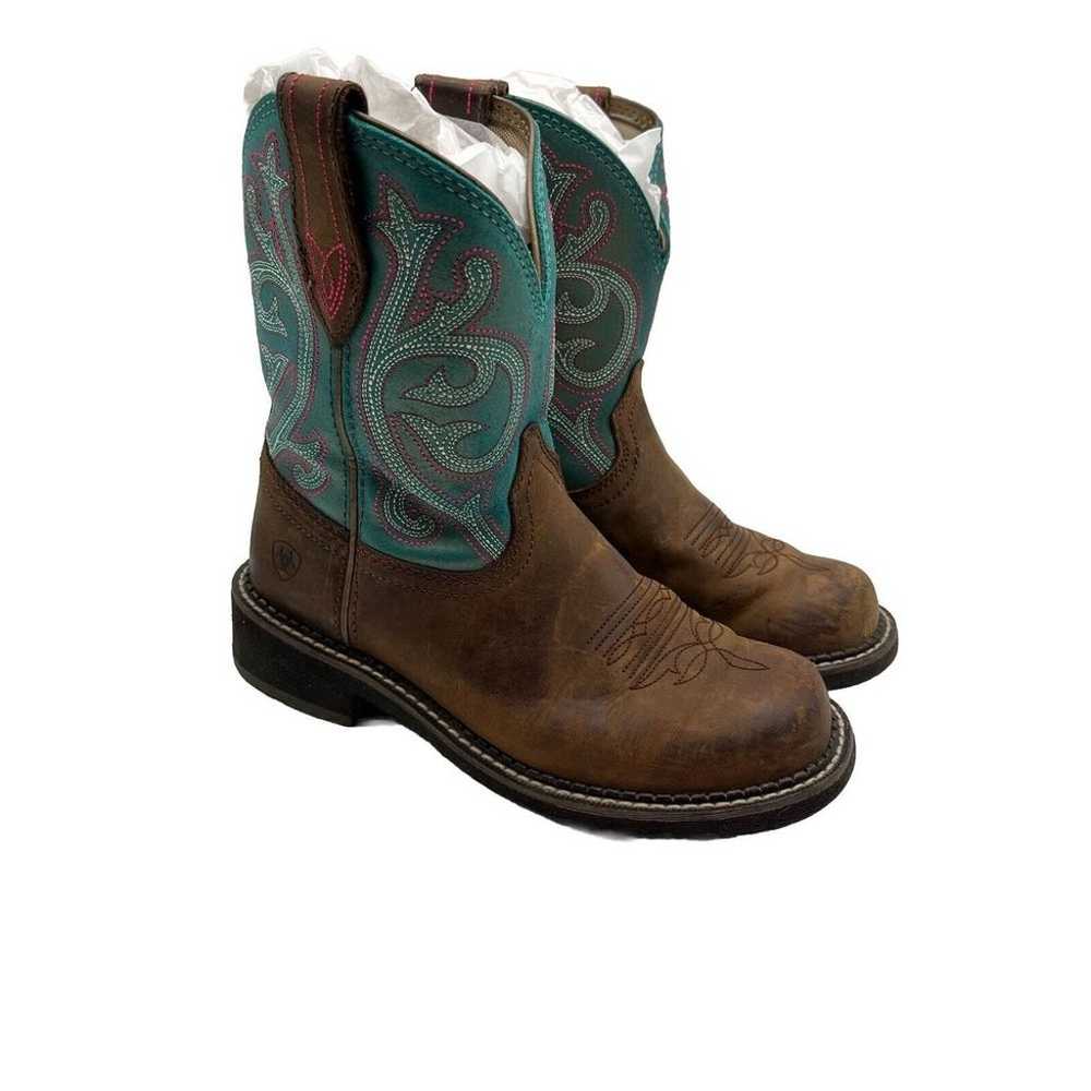 Ariat Fatbaby Heritage Western Boots Brown/Blue S… - image 6