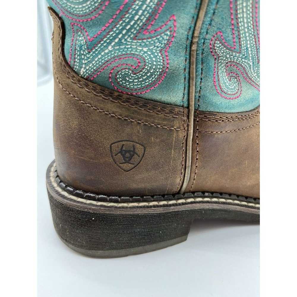 Ariat Fatbaby Heritage Western Boots Brown/Blue S… - image 8