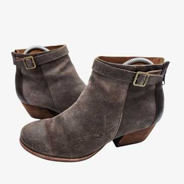 Kork Ease Maddelena Gray Suede Distressed Vintage 