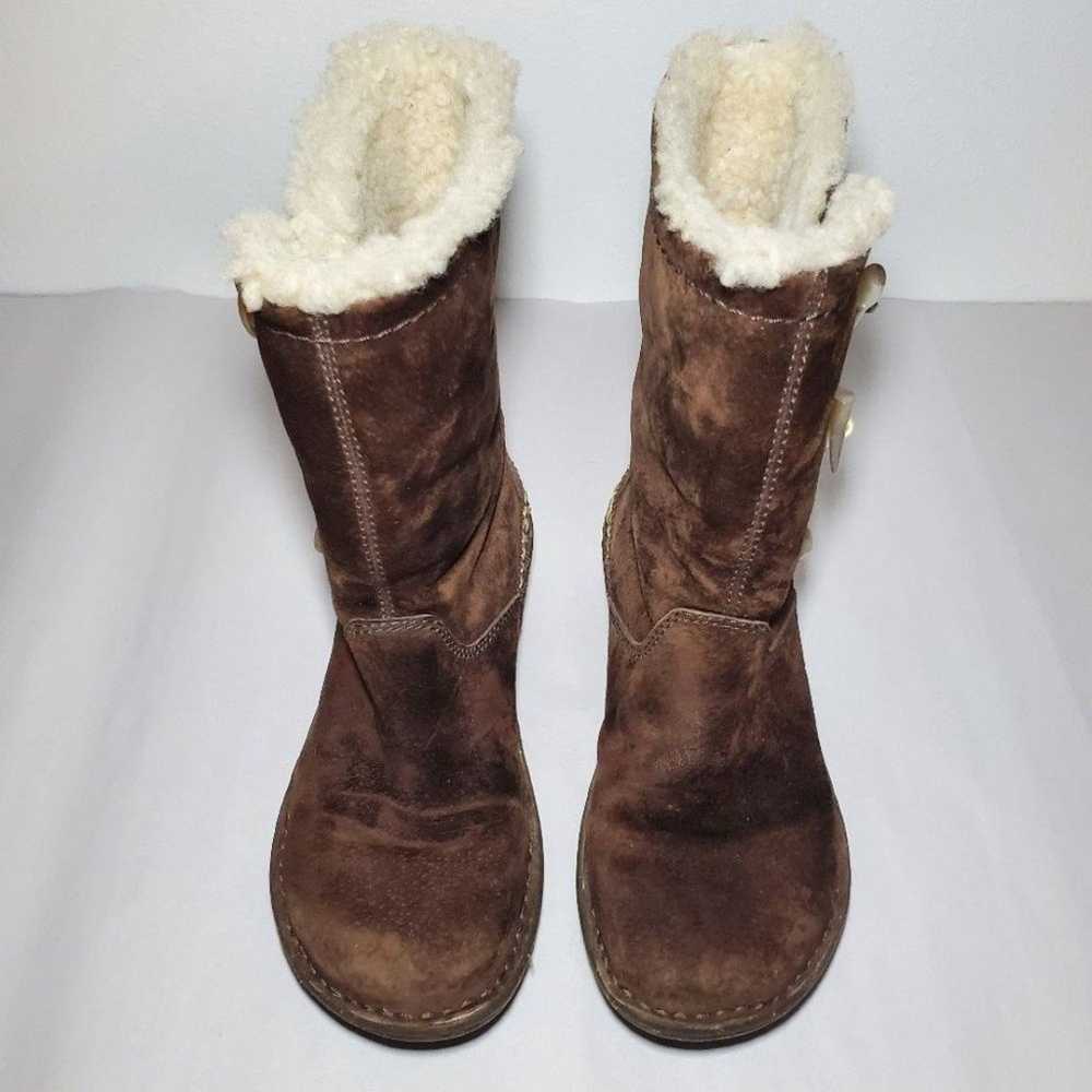 UGG Australia Kona Brown Suede Lambskin Boots Siz… - image 2