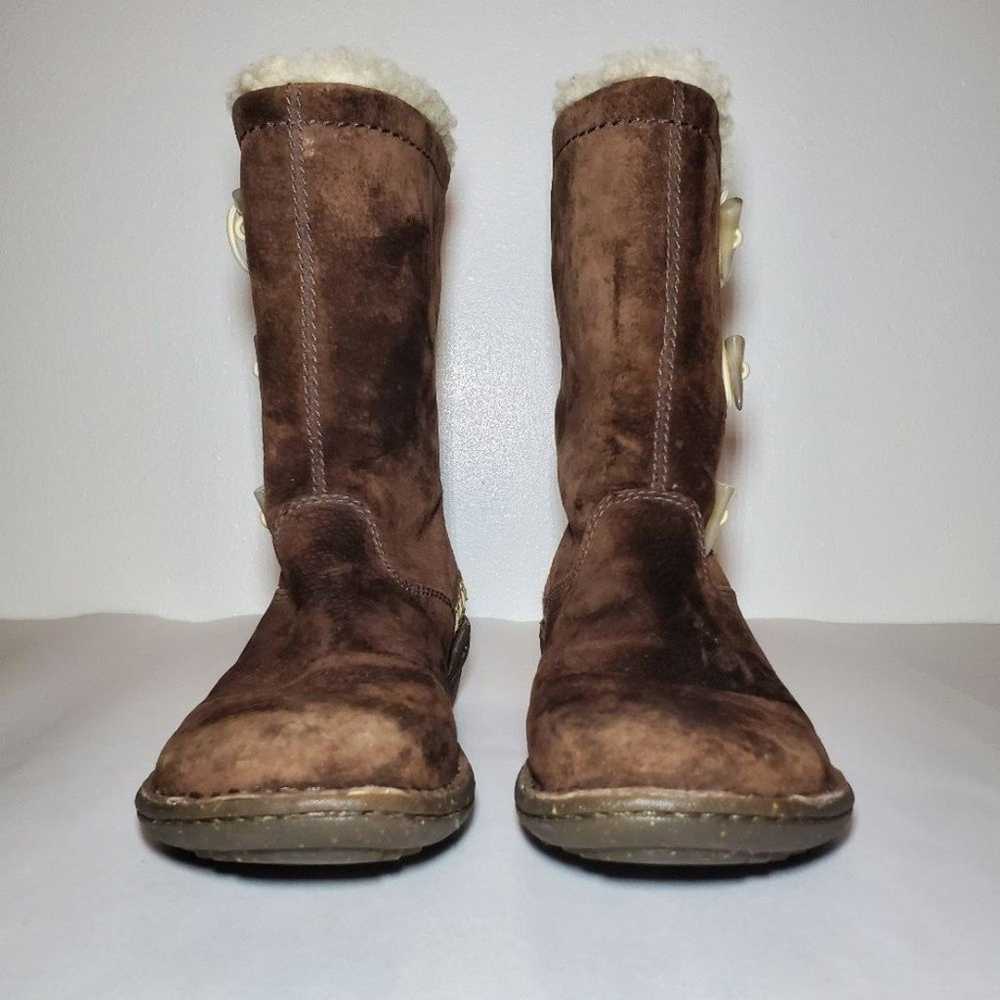 UGG Australia Kona Brown Suede Lambskin Boots Siz… - image 3