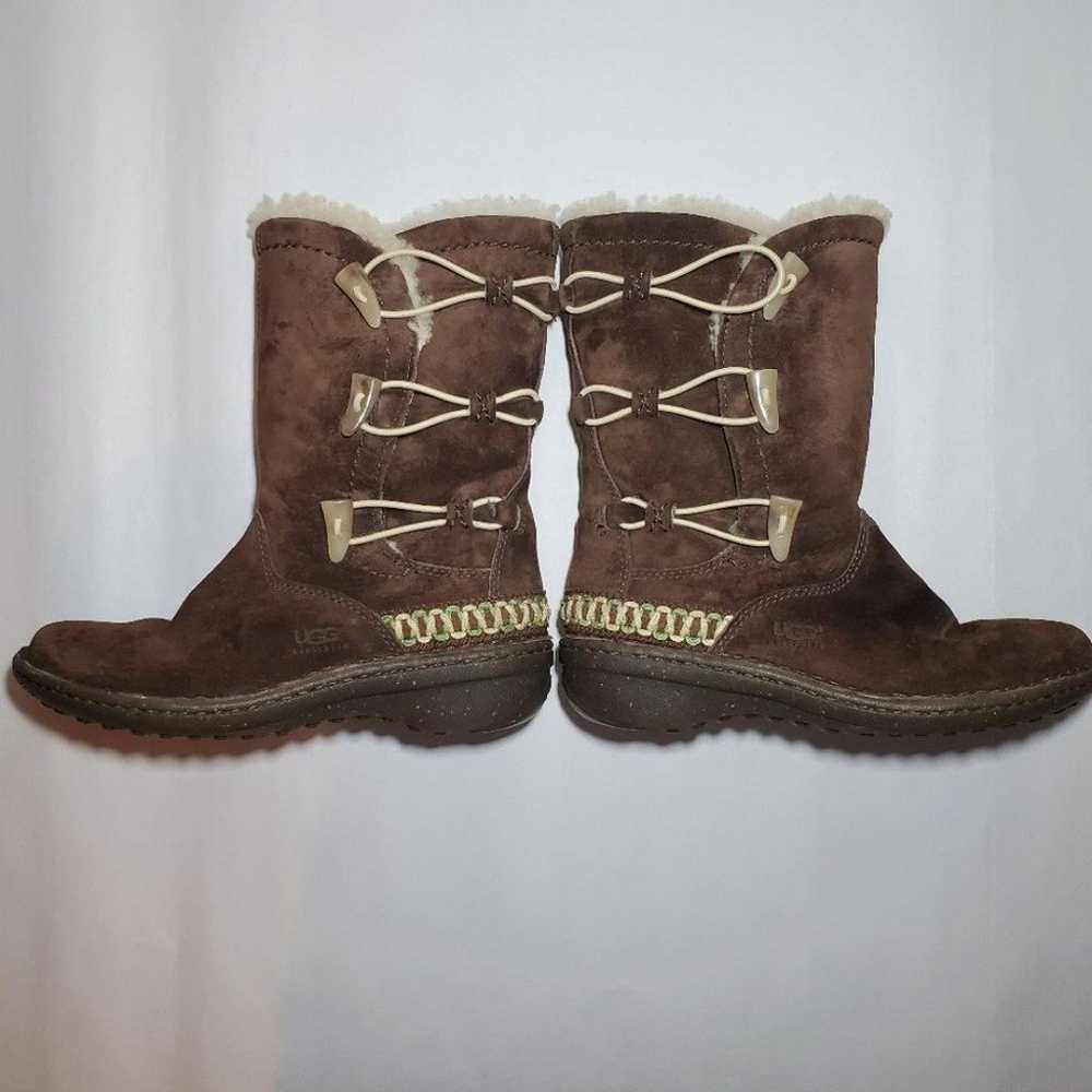 UGG Australia Kona Brown Suede Lambskin Boots Siz… - image 8