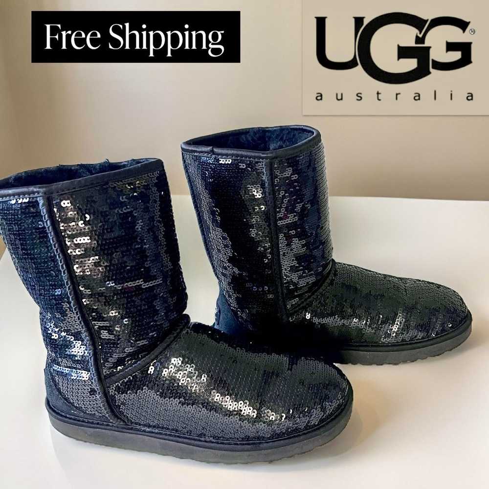 UGG Australia Black Sequin Boots - image 1