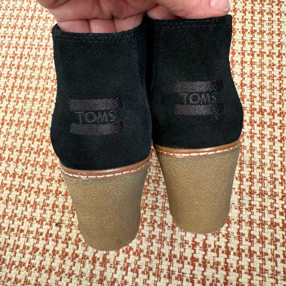 TOMS Desert Leather Wedge Shoe Size 9,5 - image 6