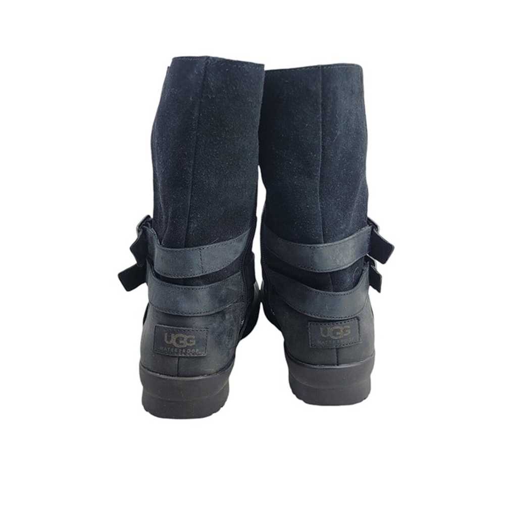 Ugg Boots Womens 8.5 Lorna Biker Mid Calf Black L… - image 6