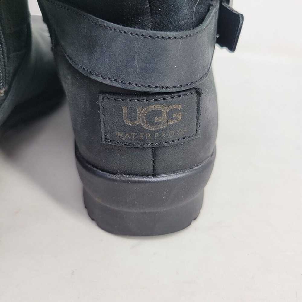 Ugg Boots Womens 8.5 Lorna Biker Mid Calf Black L… - image 7