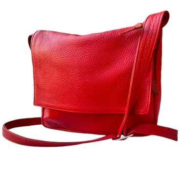 SVEN Berkeley USA Vintage Red Leather Crossbody B… - image 1