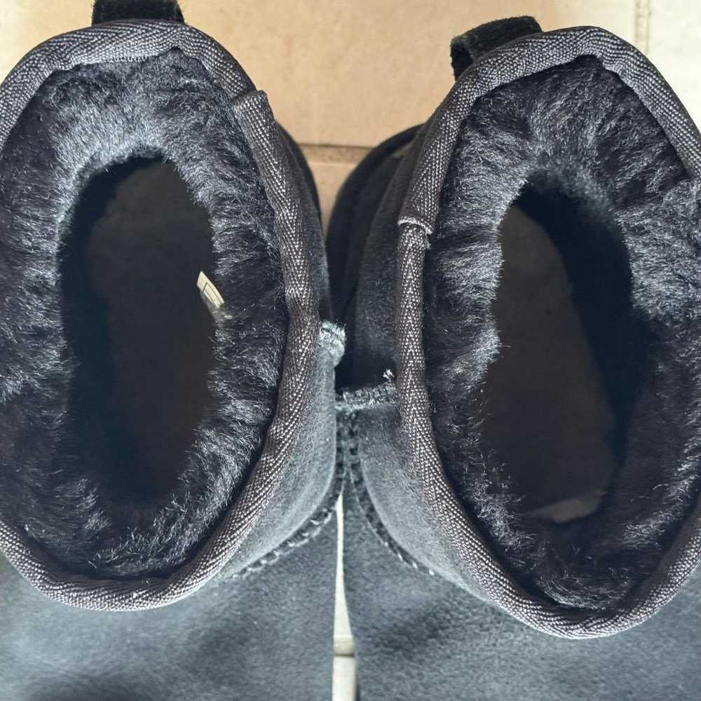 UGG Sheepskin Boots Black 25cm - image 3