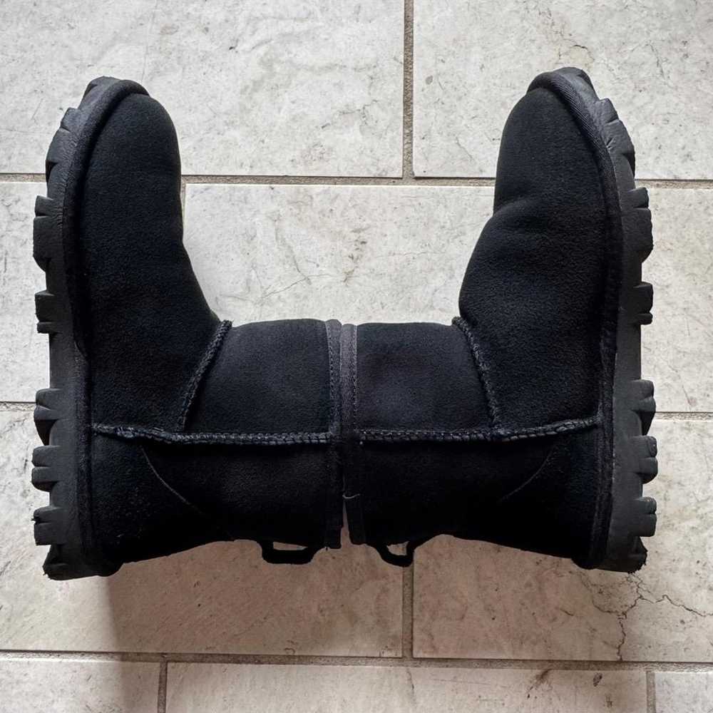 UGG Sheepskin Boots Black 25cm - image 5