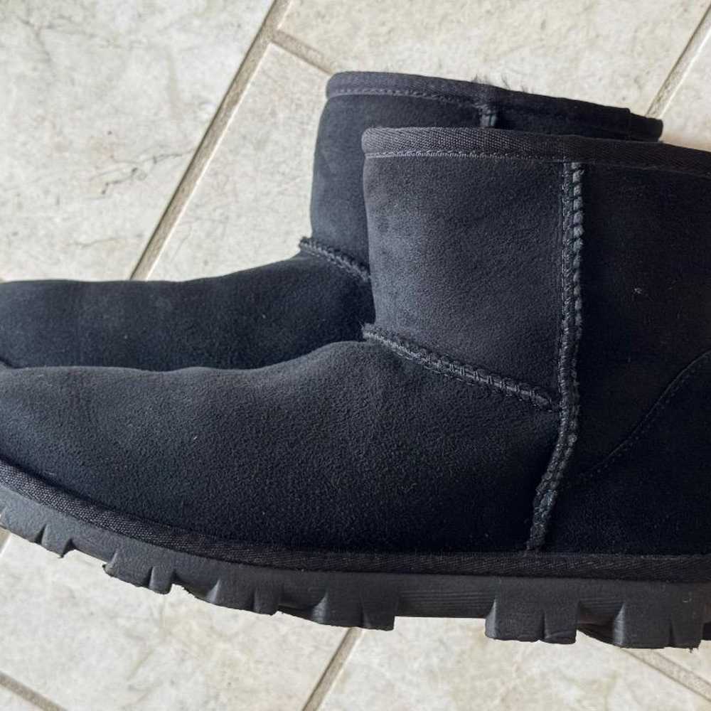 UGG Sheepskin Boots Black 25cm - image 7