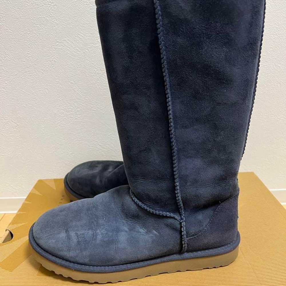 UGG Long Sheepskin Boots Navy 25cm - image 4