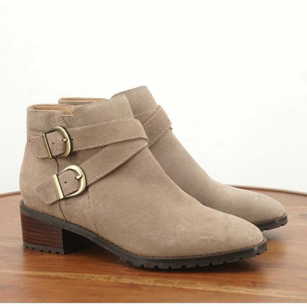 Blondo Womens Shanna Ankle Boots Booties Gray Sue… - image 1