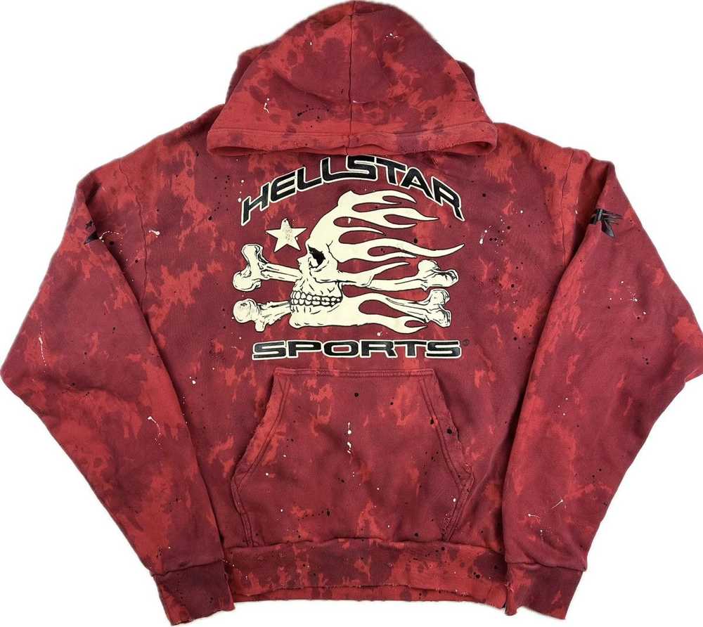 Hellstar Sports Tie Dye Skull Hoodie - image 1