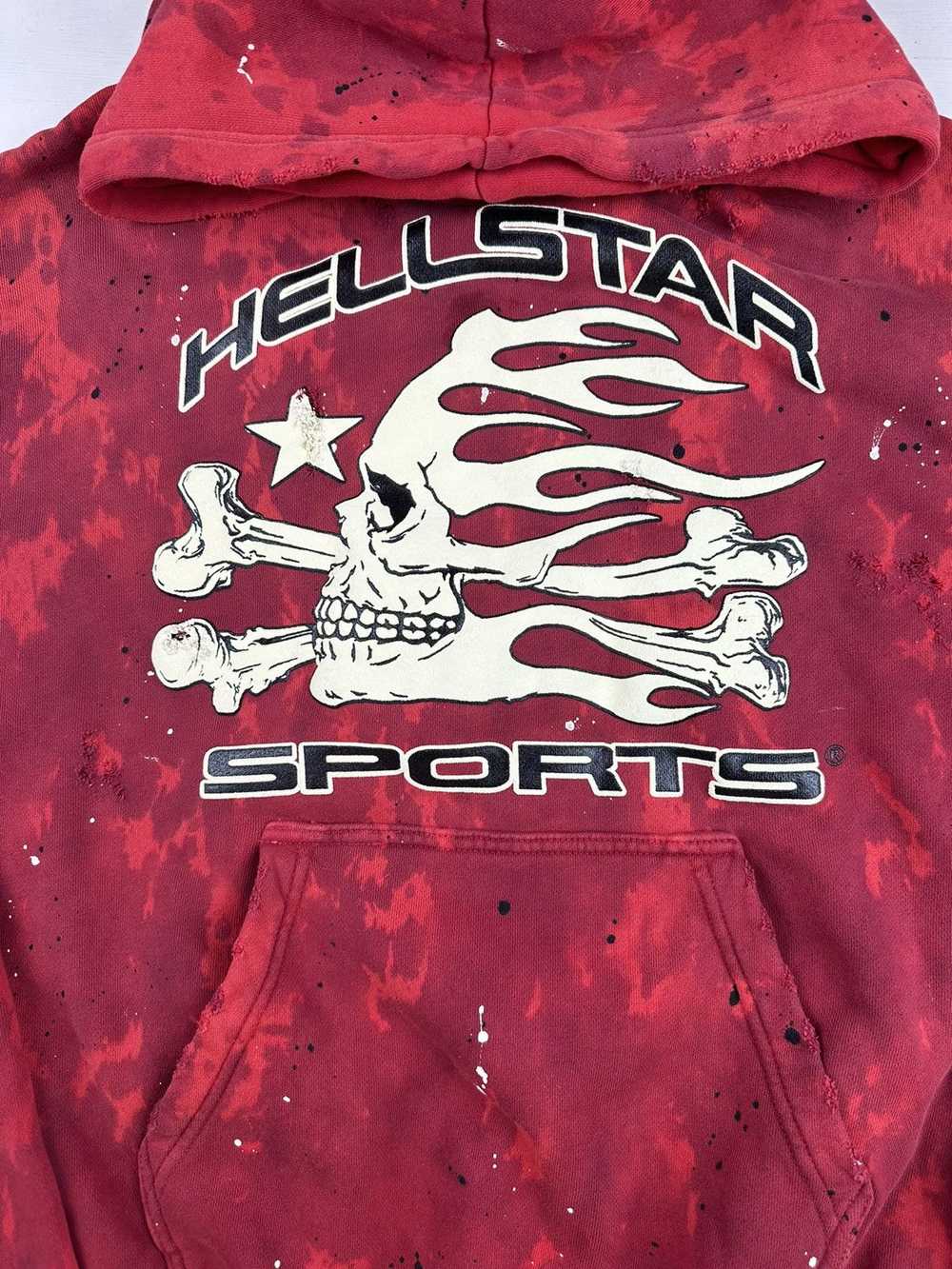 Hellstar Sports Tie Dye Skull Hoodie - image 2