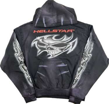 Hellstar Airbrushed Skull Hoodie