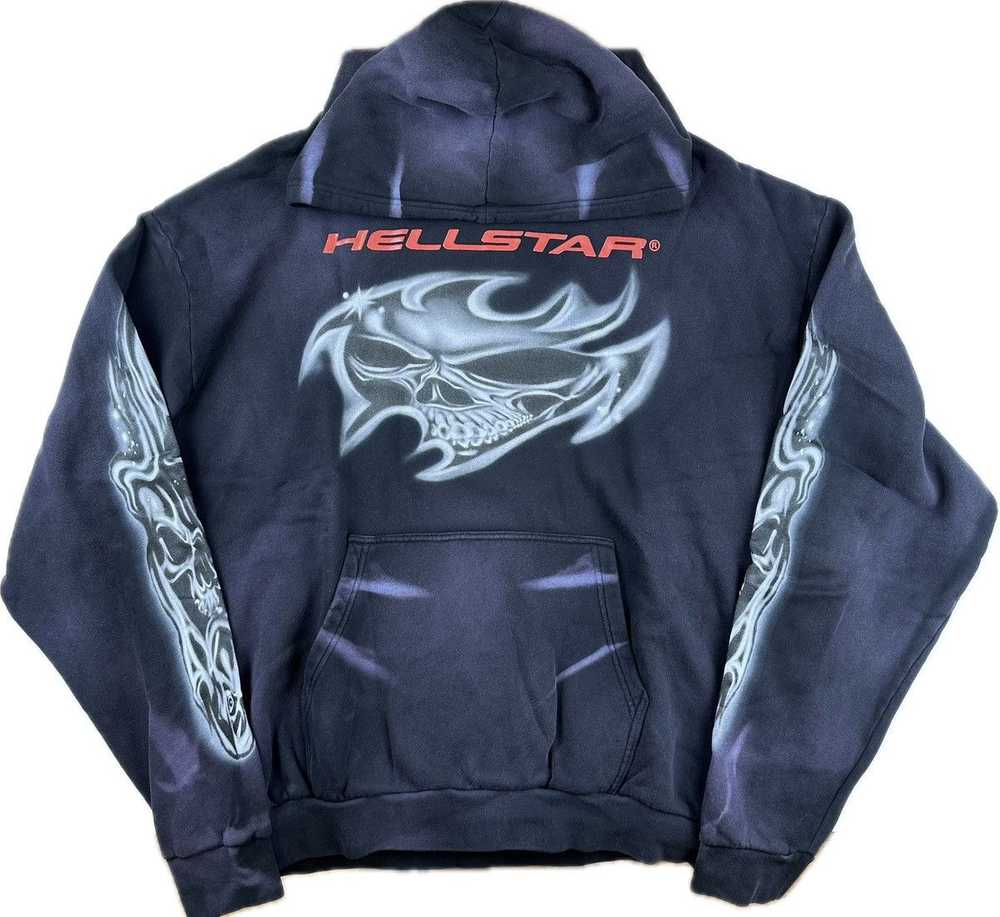 Hellstar Airbrush Skull Hoodie - image 1